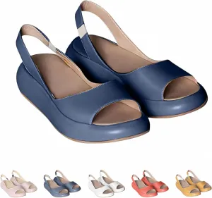 Yifare Sandals, Women's Comfy Flat Orthotic Sandals, Summer Platform Slip On Casual Sandal
