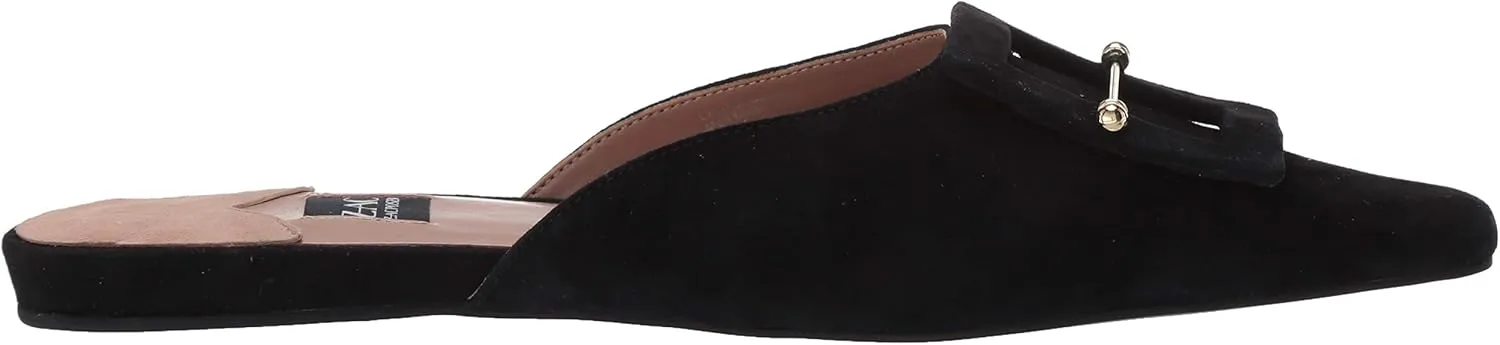 ZAC Zac Posen Women's Flat, Mule, Slip On, Buckle Ornament