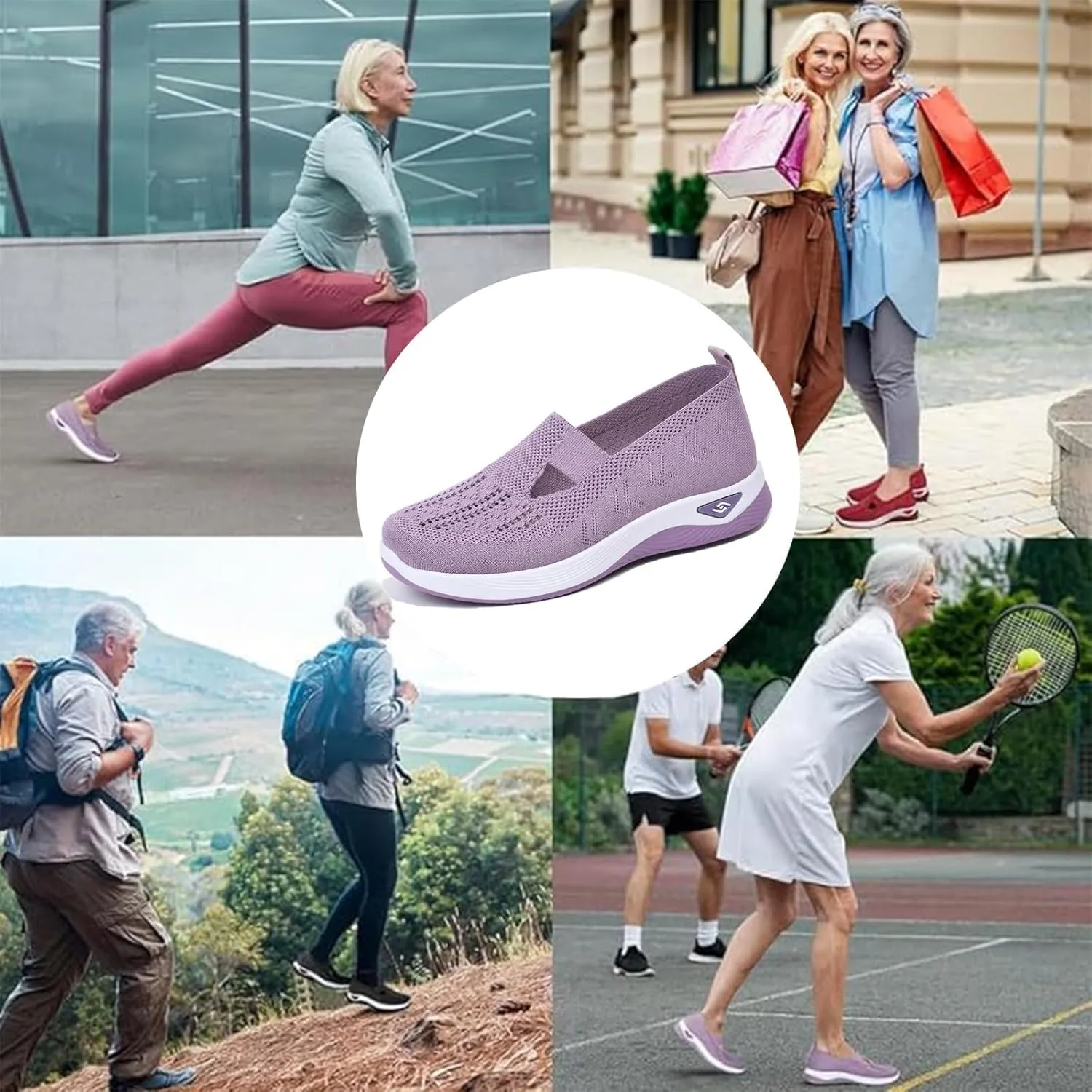 Zapatos Ortopédicos para Mujer, Women's Woven Orthopedic Breathable Soft Sole Shoes, Go Walking Slip On Casual Comfortable Diabetic Sneaker
