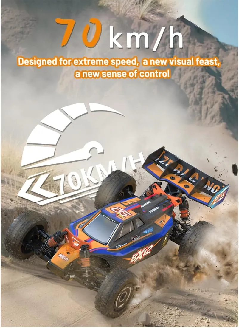 ZD Racing BX-12 1/12 RC Off-Road Car, 2.4G Brushless Remote Control Climbing Car Compatible with 3S Batteries, 4WD 70KM/H Mini Racing RC Crawler Buggy Toy Gift -RTR