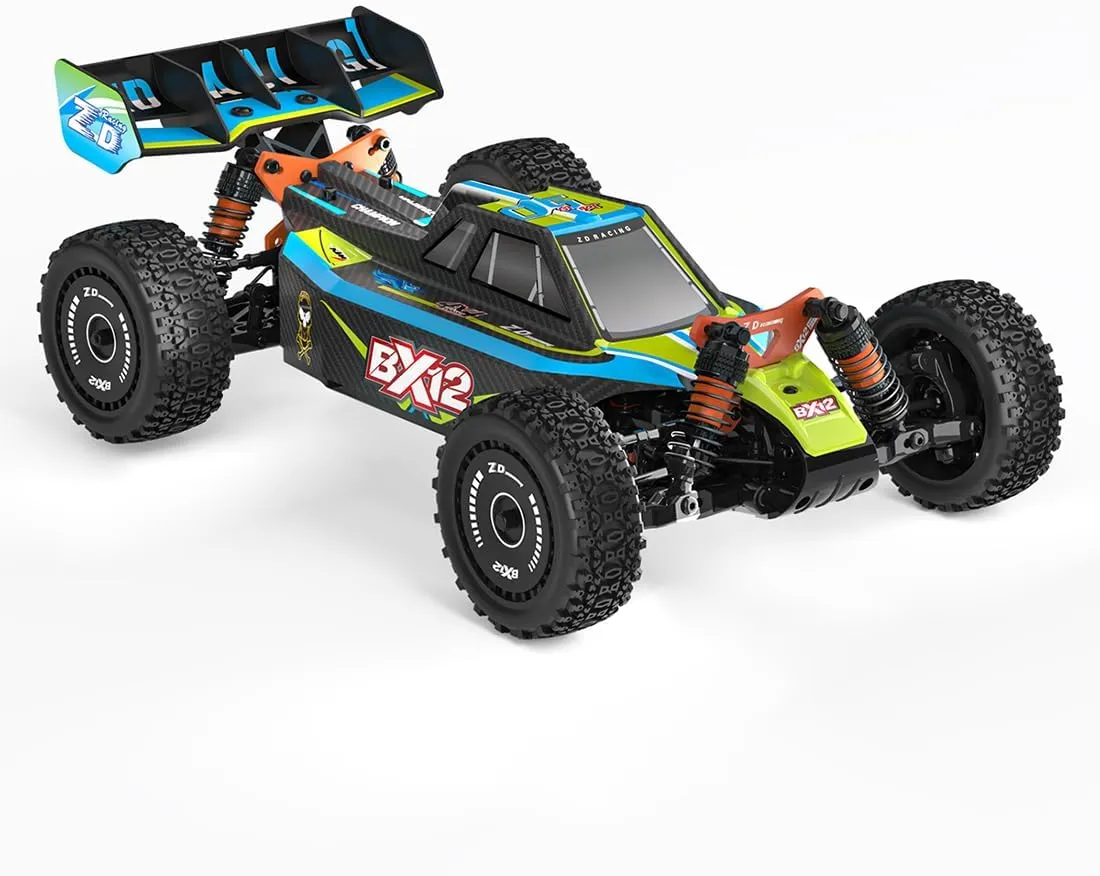 ZD Racing BX-12 1/12 Remote Control Off-Road Car Compatible with 3S Batteries, 2.4G Brushless 4WD 70KM/H RC Climbing Car Mini Electric RC Buggy Rock Crawler Toy Gift -RTR