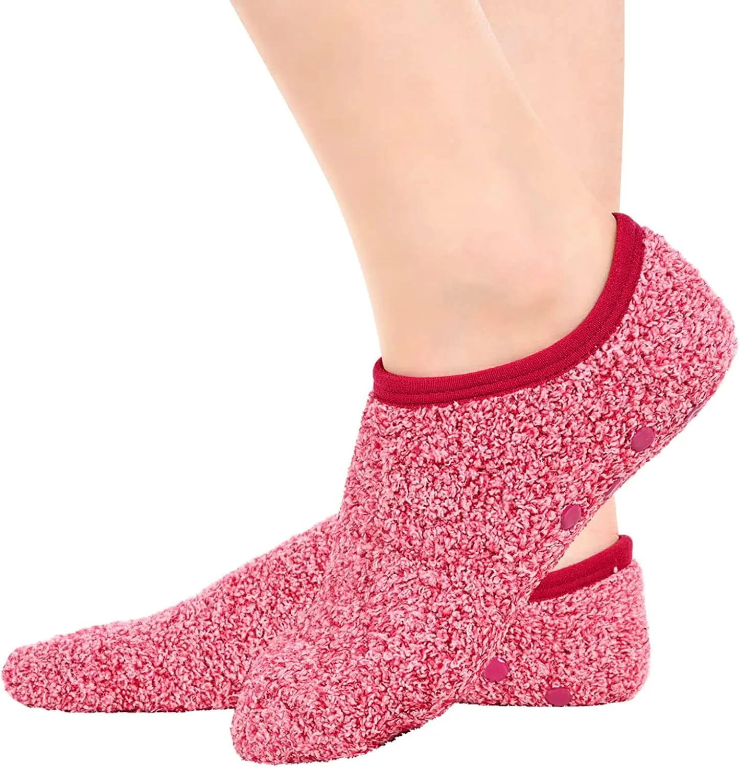 Zmart Fuzzy Anti-Slip Socks for Women Girls Non Slip Slipper Socks with Grippers