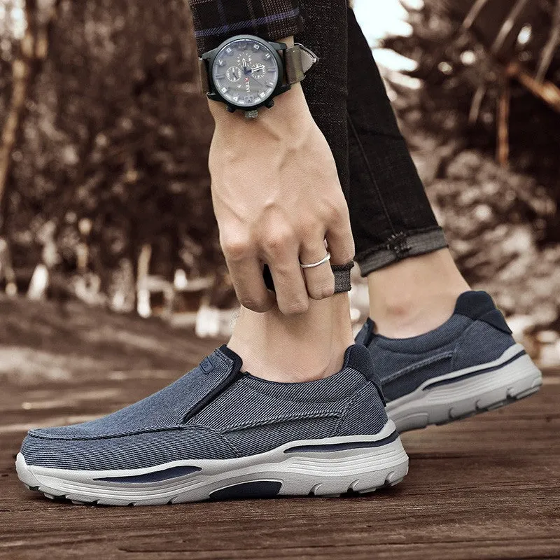 Zuodi Classic™ Non Slip Canvas Outdoor Walking Comfortable Breathable Mens Shoes