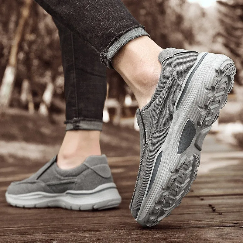Zuodi Classic™ Non Slip Canvas Outdoor Walking Comfortable Breathable Mens Shoes